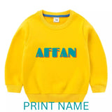 PRINT NAME ON SWEATSHIRTS (STYLE 106)