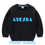 PRINT NAME ON SWEATSHIRTS (STYLE 105)