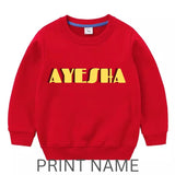 PRINT NAME ON SWEATSHIRTS (STYLE 105)