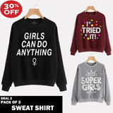 Buy 2 Get 1 Free Printed Sweat Shirts