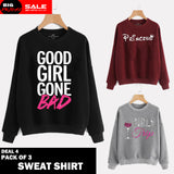 PACK OF 3 SWEAT SHIRTS ( DEAL 4 )
