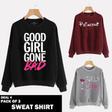 PACK OF 3 SWEAT SHIRTS ( DEAL 4 )