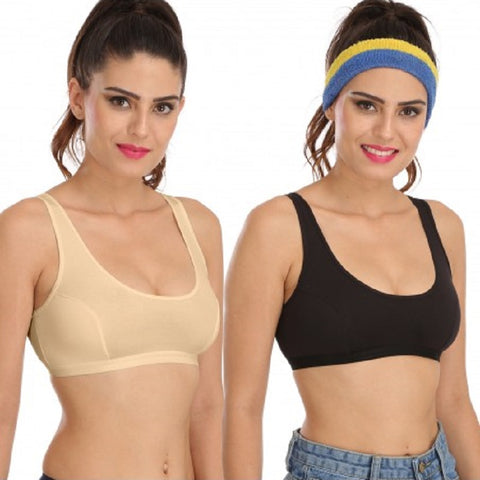 Pack of 3 Ladies Sports Bra